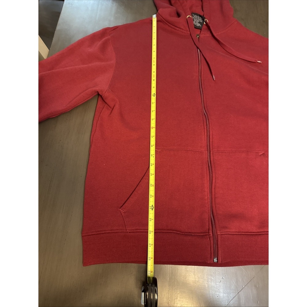 Vintage Southpole Y2K Maroon Authentic Collection Full Zip Hoodie Sweatshirt XL - Picture 6 of 11